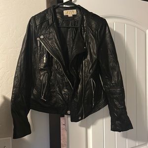 Size small black Michael Kors 100% leather shell.